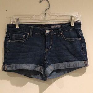 aeropostale midi style size 2 jean shorts